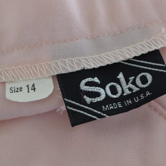 Vintage 90s Pink Pleated Trousers | 30 waist‎ - Picture 8 of 9